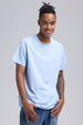 Polera Hombre Long Fit Básica Celeste