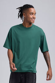 Polera Hombre Long Fit Básica Verde Claro