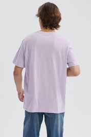 Polera Hombre Long Fit Básica Lila