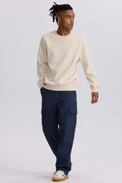 Pantalón hombre cargo calce recto azul oscuro