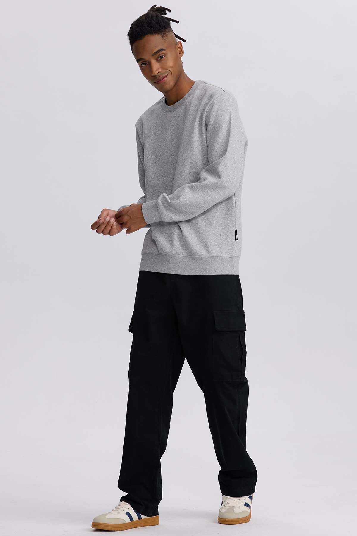 Pantalón Hombre Cargo Calce Recto Negro