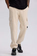 Pantalón buzo hombre cargo beige