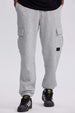 Pantalón buzo hombre cargo gris melange