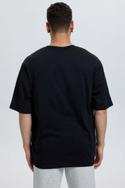 Polera Hombre Bordado Negro