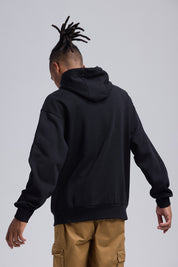 Polerón Hombre Print College Negro Asfalto