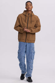 Chaqueta Hombre Cortaviento Camel