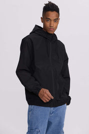 Chaqueta Hombre Cortaviento Negro