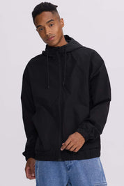 Chaqueta Hombre Cortaviento Negro