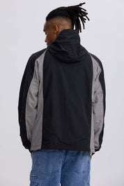 Chaqueta Hombre Cortaviento Negro