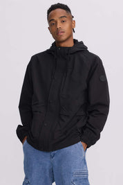 Chaqueta Hombre Cortaviento Negro