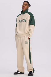 Pantalón Buzo Hombre Calce Recto Beige