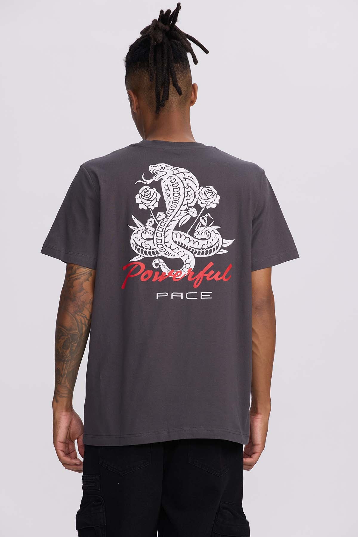 Polera Hombre Doble Print Marengo