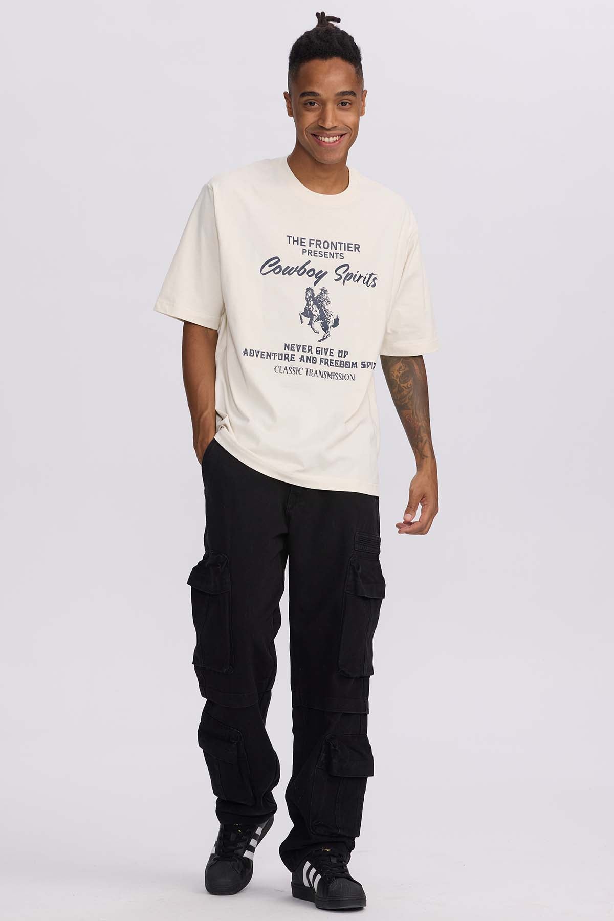 Polera Hombre Central West Crema
