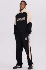 Polerón Hombre Half Zipper Negro