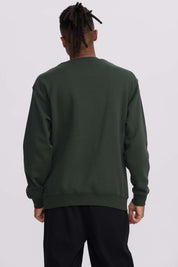 Polerón Hombre Central Print Verde Militar