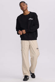 Polerón Hombre Print Negro
