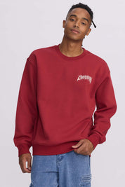 Polerón Hombre Print Rojo Oscuro