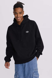 Polerón Hombre Hoodie Aplicación Negro