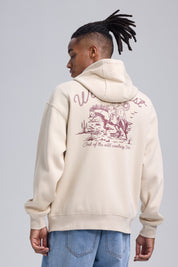 Polerón Hombre Full Zipper Doble Beige