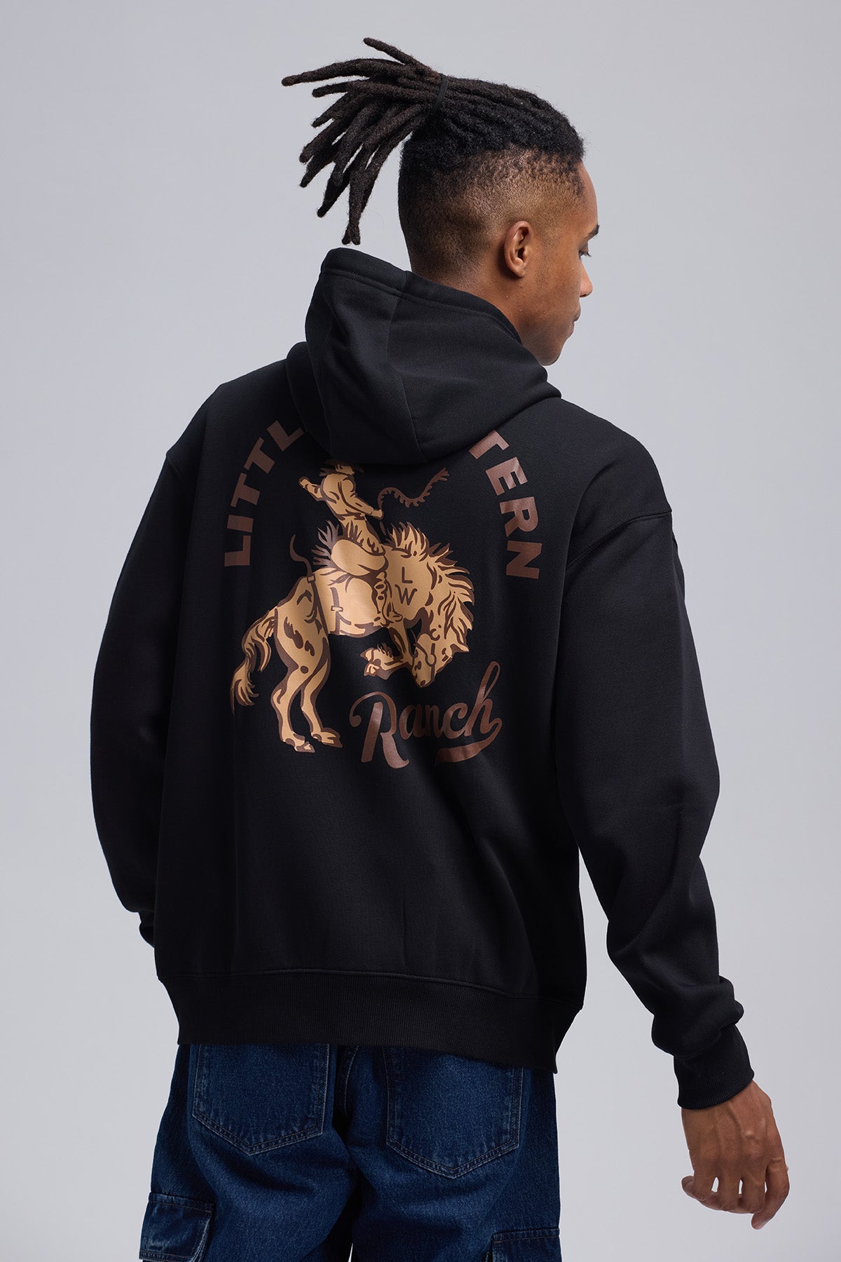Polerón Hombre Full Zipper Doble Negro