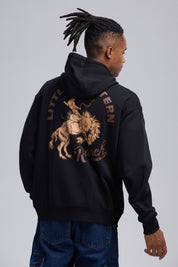 Polerón Hombre Full Zipper Doble Negro