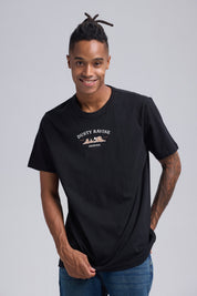 Polera Hombre Print Western Negro