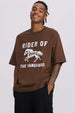 Polera Hombre Print Central West Chocolate