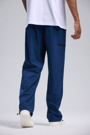 Pantalón Buzo Hombre Aplicación Azul
