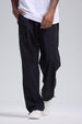 Pantalón Buzo Hombre Aplicación Negro