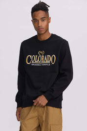 Polerón Hombre Print Central Negro