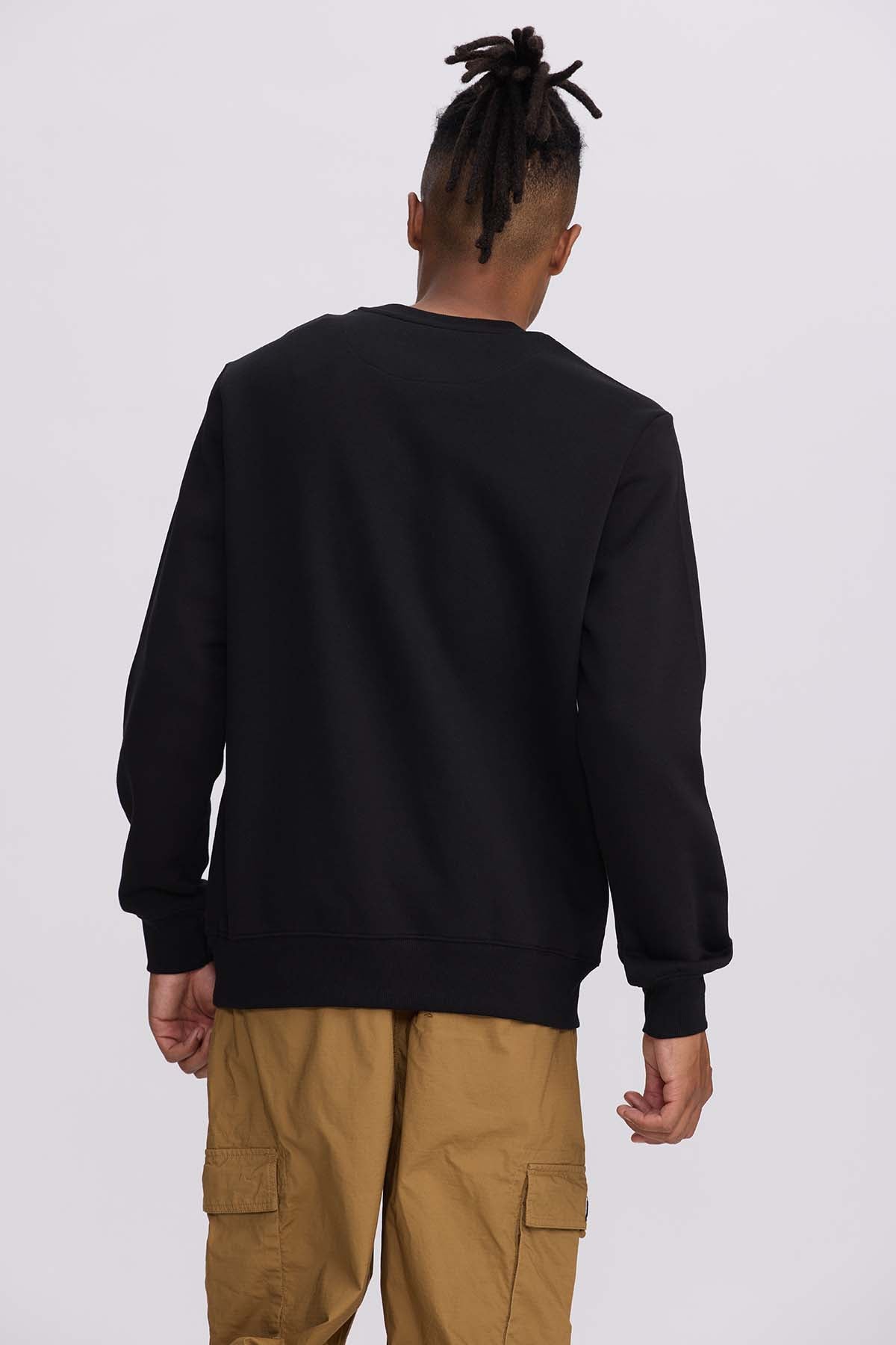 Polerón Hombre Print Central Negro