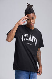 Polera Hombre Estampado Negro