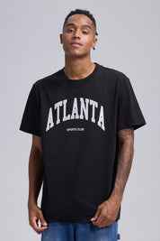 Polera Hombre Estampado Negro