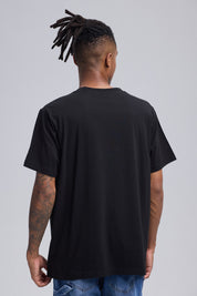 Polera Hombre Estampado Negro
