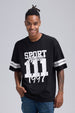Polera Hombre Print Negro