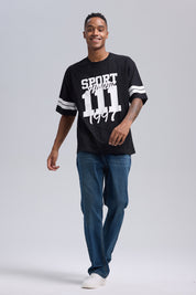 Polera Hombre Print Negro