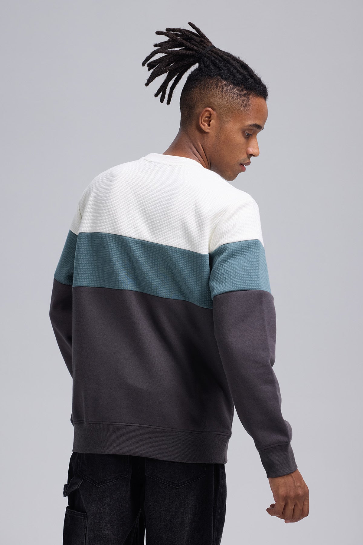 Polerón Hombre Blocking Gris