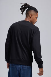 Polerón Hombre Aplicación Negro
