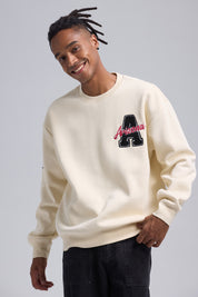 Polerón Hombre Baseball Beige Claro