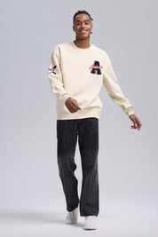 Polerón Hombre Baseball Beige Claro