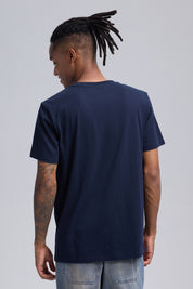 Polera Hombre Print Posicional Azul