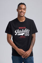 Polera Hombre Print Posicional Negro