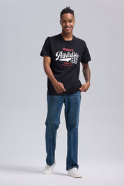 Polera Hombre Print Posicional Negro