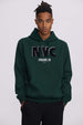 Polerón Hombre Hoodie Print Verde Oscuro