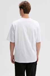 Polera Hombre Print Central Blanco