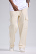 Pantalón Hombre Cargo Beige Claro