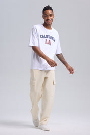 Pantalón Hombre Cargo Beige Claro