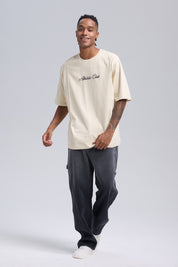 Polera Hombre Corte Beige Claro