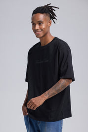Polera Hombre Corte Negro