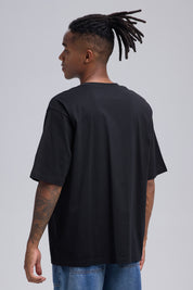 Polera Hombre Corte Negro